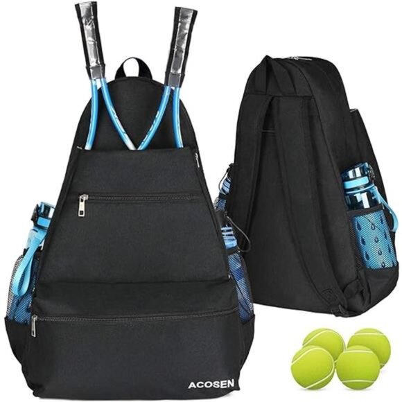 Tennis Bag Tennis Backpack - Large Tennis Bags for Women and Men to Hold Tennis - Picture 7 of 7